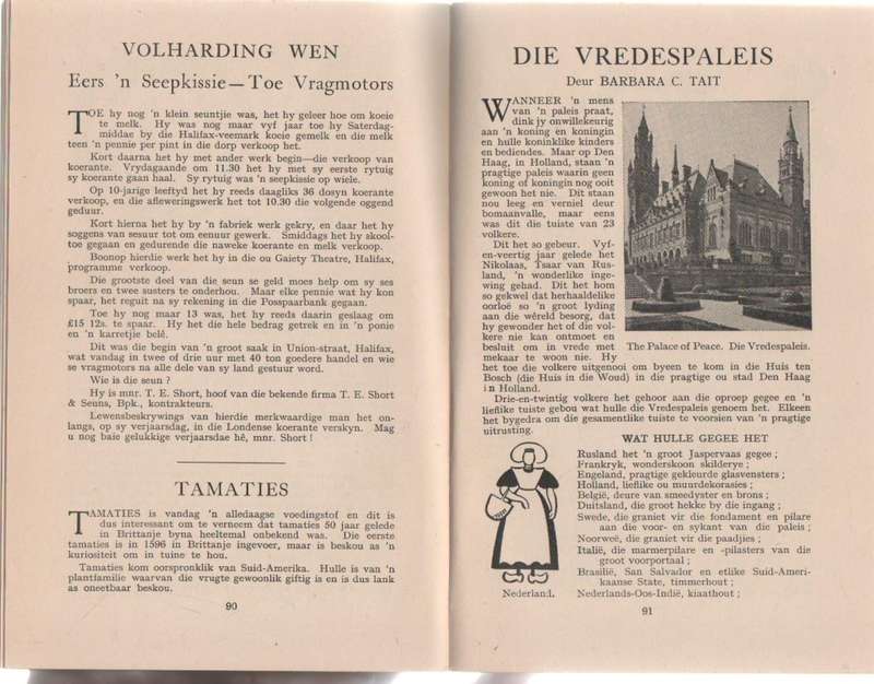 THE YOUNG SPRINGBOK SOUVENIR BOOK / DIE JONG SPRINGBOK GEDENKBOEK- CONRAD LIGHTON (SEPT 1944)