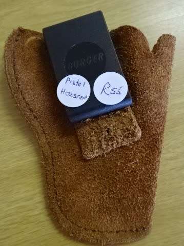 LEATHER PISTOL HOLSTER (12 CM X10,5 CM)