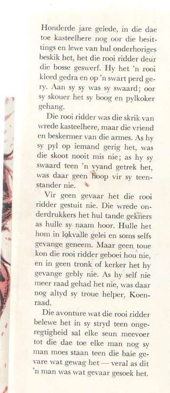 DIE ROOI RIDDER VAL AAN - LEOPOLD VERMEIREN (2 DE DRUK 1969)