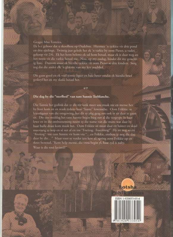 TSITSIKAMMA, STORIES OOR SY MENSE EN DIE KONTREI - JOZUA SERFONTEIN (2006)