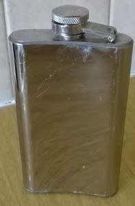 BELL`S EXTRA SPECIAL SCOTCH WHISKY STAINLESS STEEL DECANTER/ FLASK