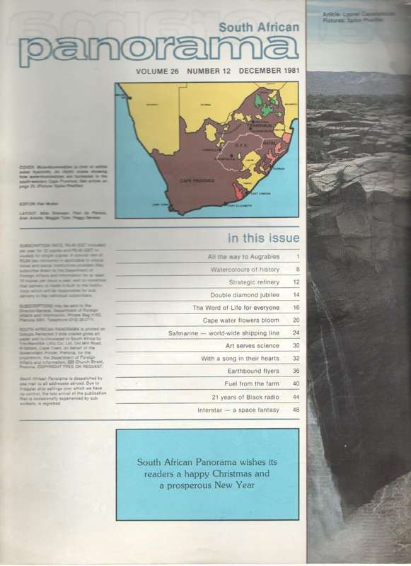 SUID-AFRIKAANSE PANORAMA, DECEMBER 1981