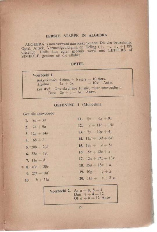 ALGEMENE WISKUNDE ST.V1 - A BLAIR EN J J REDGRAVE (VOOR 1970)