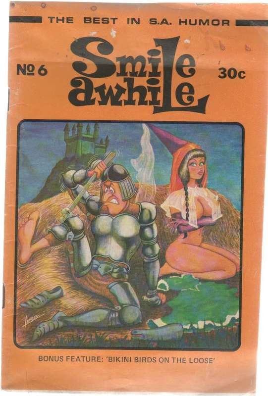 SMILE AWHILE, THE BEST IN S.A. HUMOR, NO 6  (OLD CAFE BOOK)
