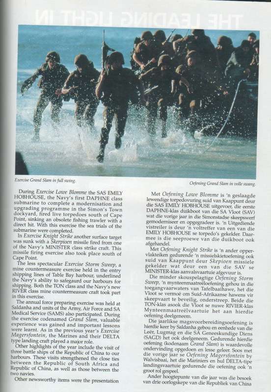 SUID-AFRIKAANSE OORSIG/ S A DEFENCE FORCE REVIEW 1990 - MAJ A DE LA REY