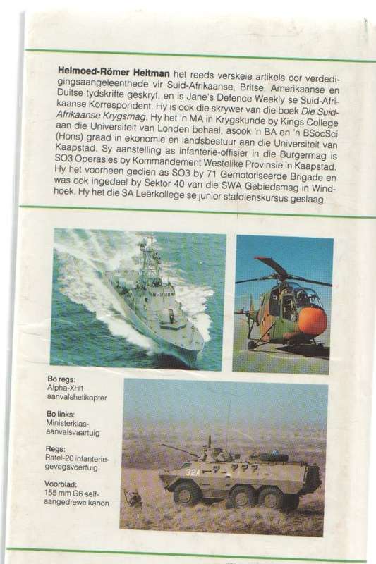 KRYGSTUIG VAN SUID-AFRIKA , GIDS OOR S.A. LEER, VLOOT EN LUGMAG - HELMOED-ROMER HEITMAN (1988)