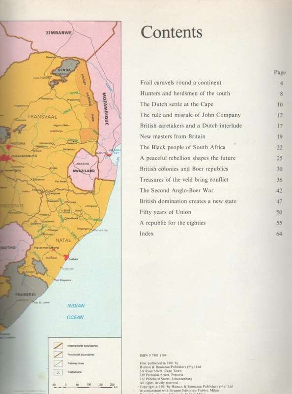 THE STORY OF SOUTH AFRICA WILHELM GRUTTER IN COLLABORATION WITH PROF D J VAN ZYL (1981)