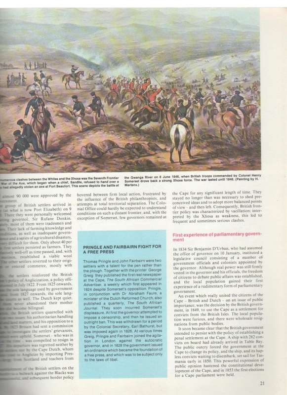 THE STORY OF SOUTH AFRICA WILHELM GRUTTER IN COLLABORATION WITH PROF D J VAN ZYL (1981)