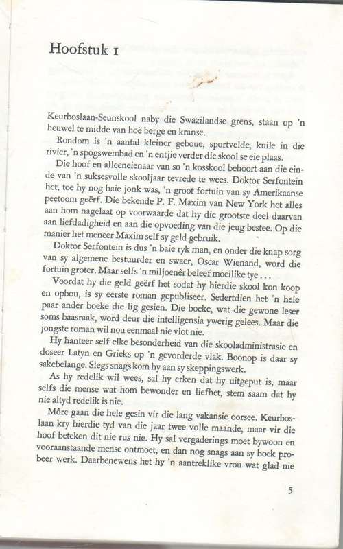 KRISIS OP KEURBOSLAAN ,NOMMER 10 - THEUNIS KROGH (1 STE UITGAWE 1974)