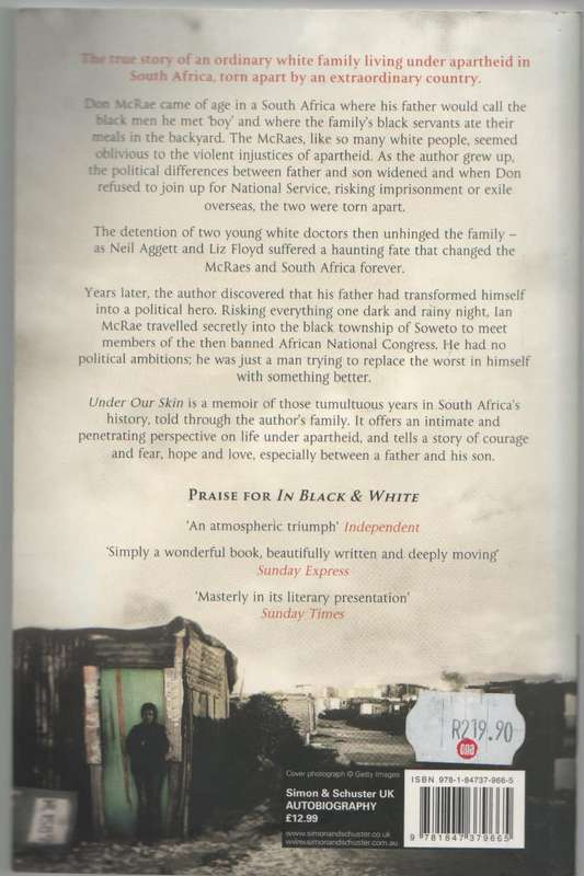 UNDER OUR SKIN - DONALD MCRAE (2012)