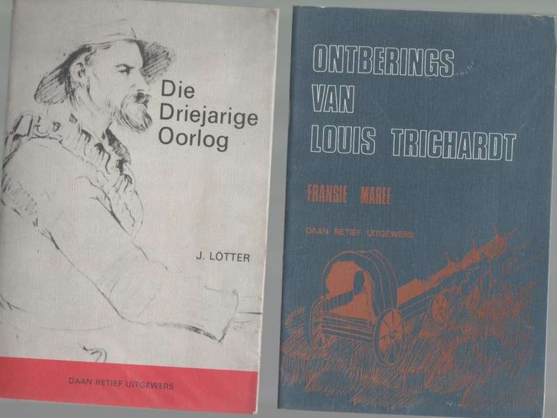 VYF BOEREOORLOG BOEKE/PAMFLETTE EN EEN HERE SEWENTIEN BOEK (SAGTEBAND)
