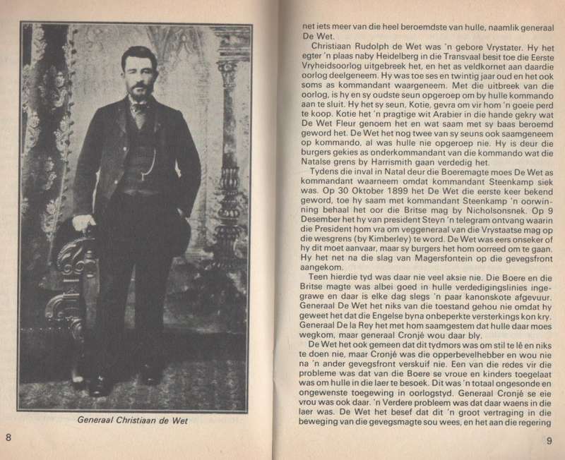VYF BOEREOORLOG BOEKE/PAMFLETTE EN EEN HERE SEWENTIEN BOEK (SAGTEBAND)