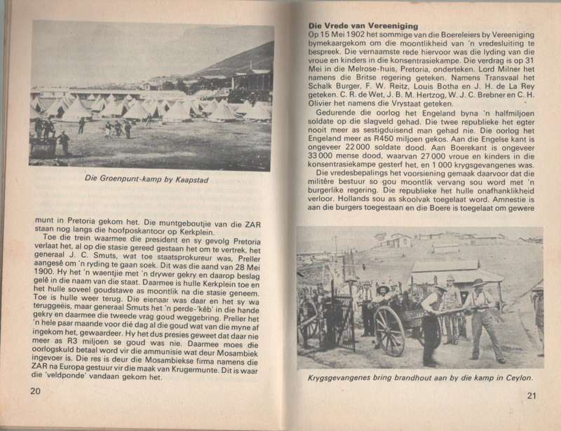 VYF BOEREOORLOG BOEKE/PAMFLETTE EN EEN HERE SEWENTIEN BOEK (SAGTEBAND)