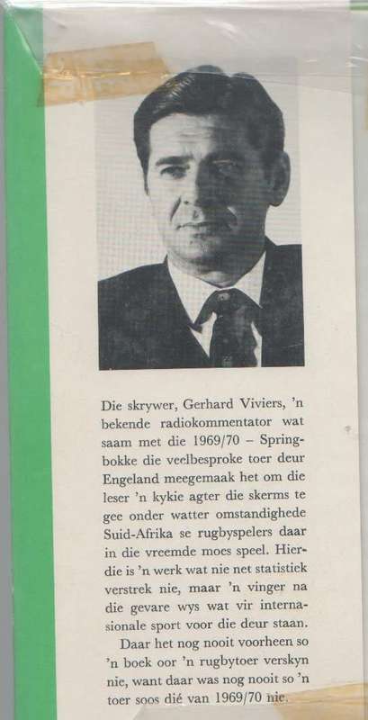 RUGBY AGTER DORINGDRAAD - GERHARD VIVIERS (GETEKEN - 3 DE DRUK 1970)
