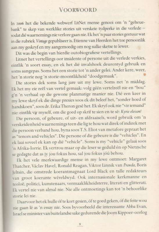 STROOIDAK EN TORING VAN MENSE EN MY TYD - IZAK DE VILLIERS (1 STE UITGAWE 2009)