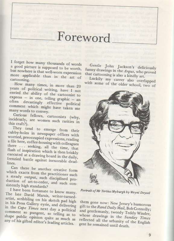 Companion to South African Cartoonists - Murray and Elsabe Schoonraad (Featuring TO Honiball & other