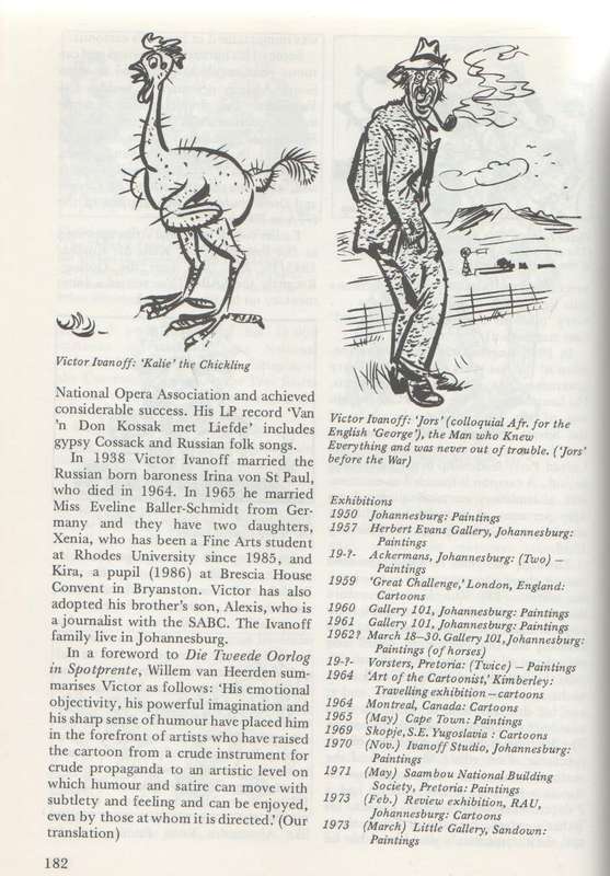 Companion to South African Cartoonists - Murray and Elsabe Schoonraad (Featuring TO Honiball & other