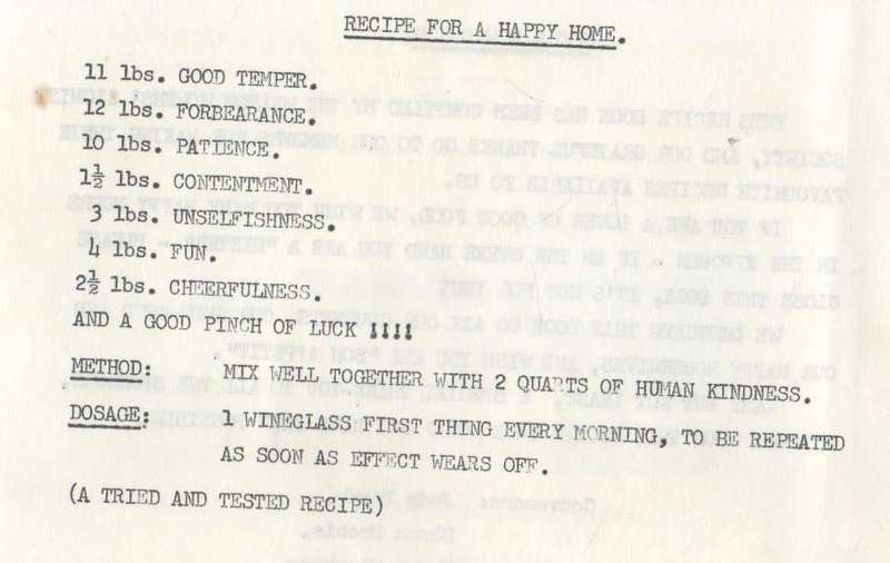 SHALOM INN RECIPE ROUNDABOUT - 1969 WELKOM WOMENS ZIONIST SOCIETY