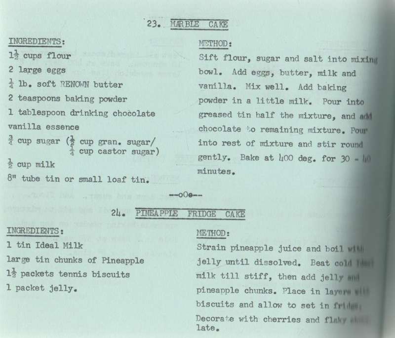SHALOM INN RECIPE ROUNDABOUT - 1969 WELKOM WOMENS ZIONIST SOCIETY