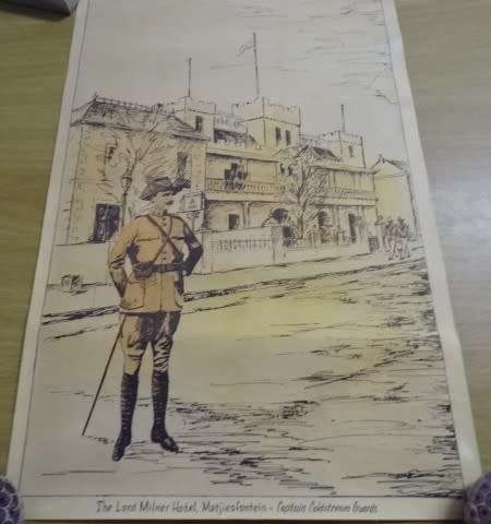 FOUR PRINTS: OLD COURT HOUSE, THE FOUNTAIN AND SOLDIERS BOER  WAR AT MATJIESFONTEIN