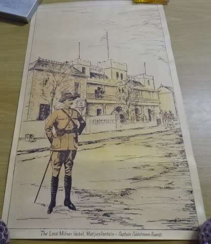 FOUR PRINTS: OLD COURT HOUSE, THE FOUNTAIN AND SOLDIERS BOER  WAR AT MATJIESFONTEIN
