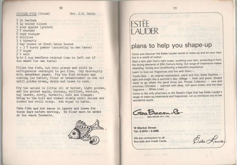 RIEBEEK COLLEGE RECIPE BOOK 1981 - CONTRIBUTED BY STAFF AND PARENTS (UITENHAGE )