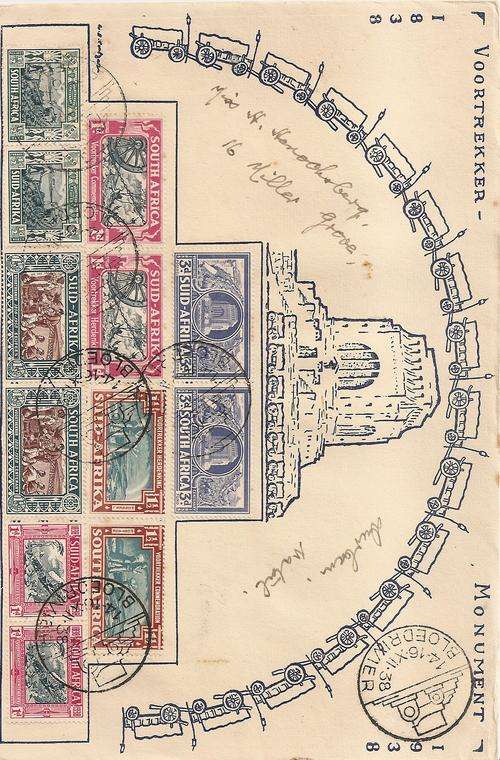 1938 Voortrekker cover Both sets (SACC 75-80) Bloedrivier CDS
