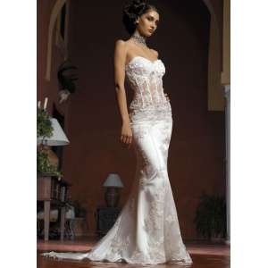 !!!Crazy Specials!!! Beads, Embroidery  and Satin Sexy Wedding Dress Custom Made