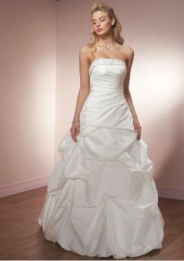 !!!Crazy Specials!!! Strapless Satin Ruffle Corset  Bridal Gown