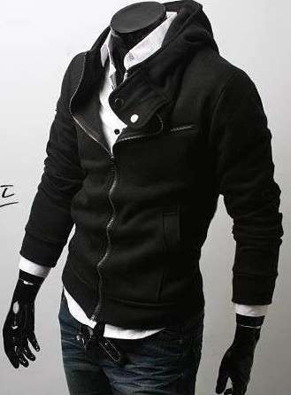 Smart And Stylish Black Cotton Coat