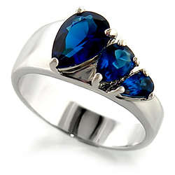 Sapphire CZ - Ring Size 9 (S)