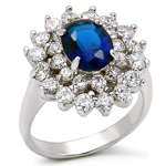 Sapphire CZ Ring - Size 9 *Feel like a princess**