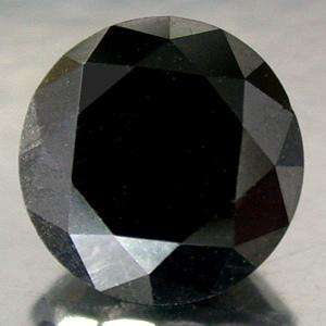1.03cts BRILL. ROUND CUT BLACK DIAMOND