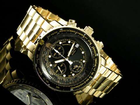 SEIKO SNA414P1 Aerospace Pilot Chrono Watch - With Seiko Box