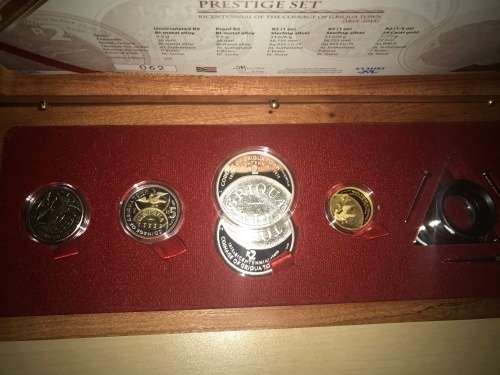 Special very RaRE 2015 Griqua town R5 set with Quarter ounce gold,CraZY R1 start!!!