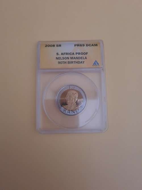 2008 Mandela R5 Graded PF69....Crazy R1 start