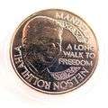 MANDELA SCARCE MANDELA BRONZE MEDAL - BY MINT OF NORWAY