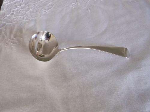 Hall marked silver ladle 1800