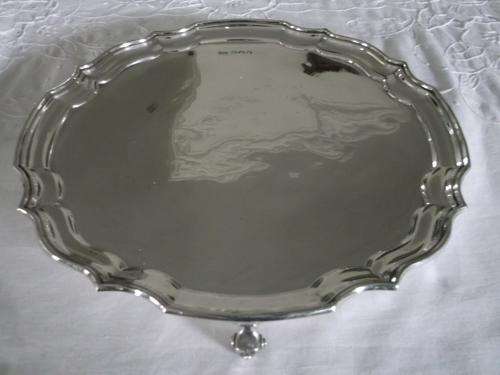 Silver salver hallmarked london