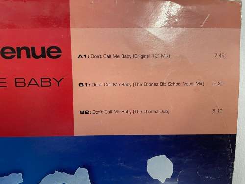 Madison Avenue - Don`t Call Me Baby - LP