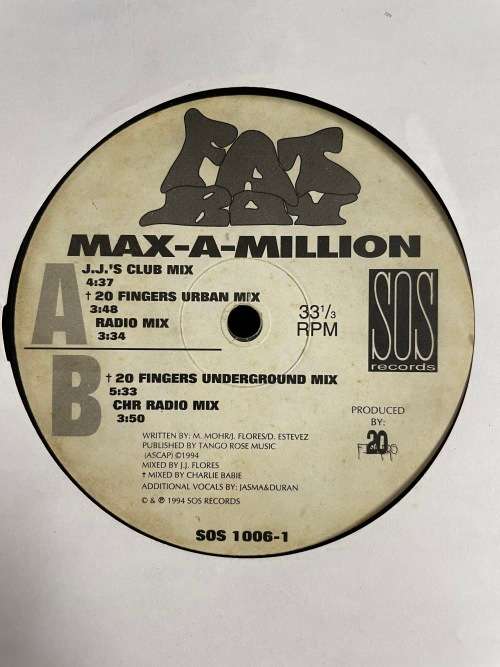 Fat Boy Max-A-Million - LP