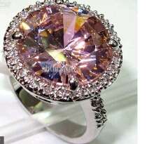 Pink Kunzite ring