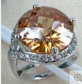 Morganite Crystal ring