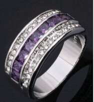 White Gold Amethyst Ring