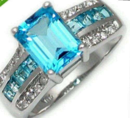 Aquamarine Ring Size 8