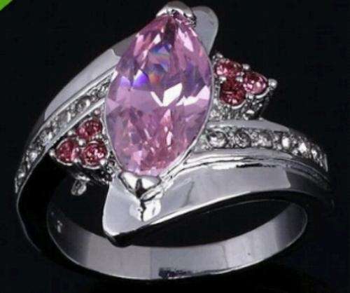 Pink Sapphire Ring size 9 or 7