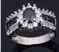 Black sapphire Ring