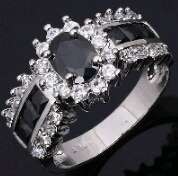 Black Sapphire ring Size 7