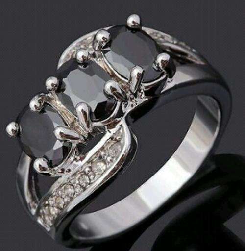 Black Sapphire Ring