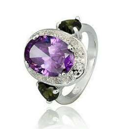 Amethyst/Peridot Ring